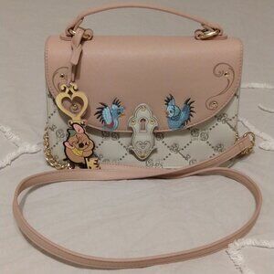 Danielle Nicole Disney Cinderella Gus Gus Monogram Crossbody Purse